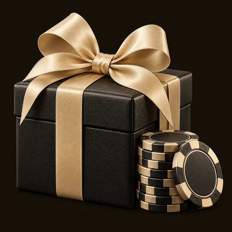 Gift box and chips — Royal Reels