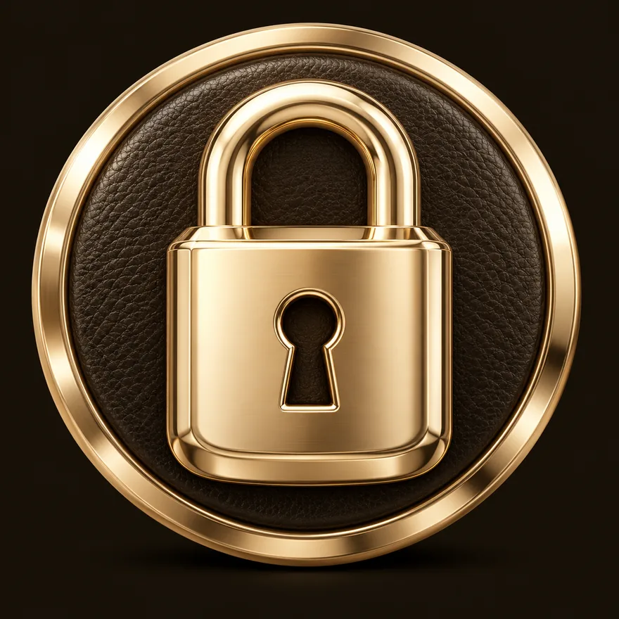 Padlock emblem — Royal Reels
