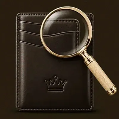 Wallet and magnifier — Royal Reels