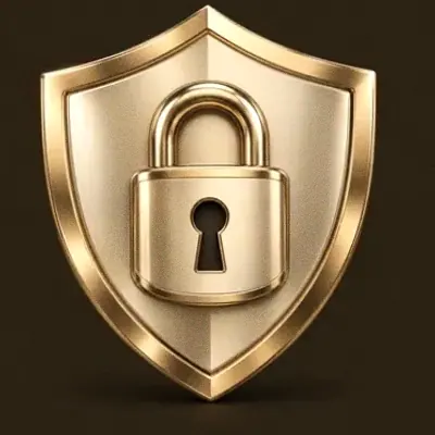 Shield with padlock — Royal Reels