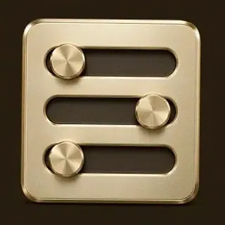 Three-knob control panel — Royal Reels