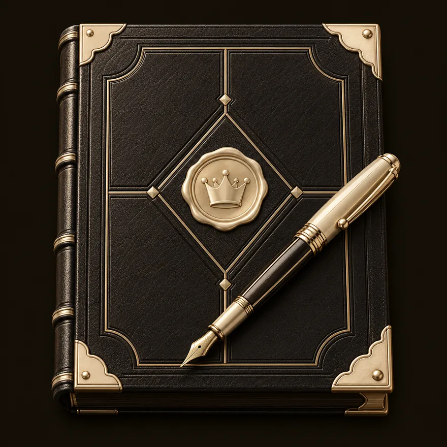 Leather casino ledger — Royal Reels