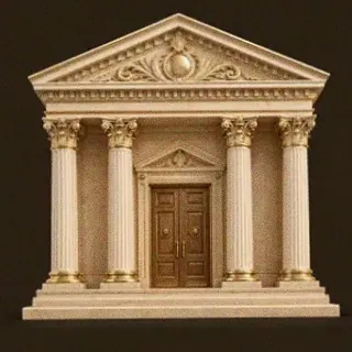 Classical bank building — Royal Reels